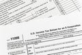 IRS Form 1120S Small Corporation Income Tax Return