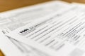 IRS Form 1040 US Individual Income Tax Return Form