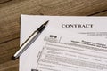 IRS form W-9 and a contract