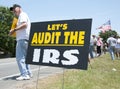 IRS Protest Royalty Free Stock Photo