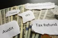 IRS tax notes Royalty Free Stock Photo