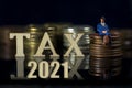IRS 2021 Taxman Concept