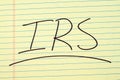 IRS On A Yellow Legal Pad