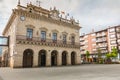 Architectural detail of City Hall of Irun in spain Royalty Free Stock Photo