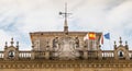 Architectural detail of City Hall of Irun in spain Royalty Free Stock Photo