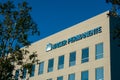 IRVINE, CAUSA - February 9, 2019 - Kaiser Permanente logo on hospital facility building