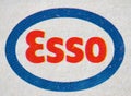 IRVING - AUG 2019: Esso (Exxonmobil group) sign