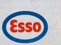 IRVING - AUG 2019: Esso (Exxonmobil group) sign