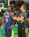 Irving Kyrie of team United States in action during group A basketball match between Team USA and Australia of the Rio 2016 Royalty Free Stock Photo