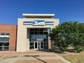 Facade entrance of USPS store in Irving, Texas, USA