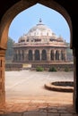 Isa Khan Niyazi tomb seen through arch, Humayun's Tomb complex,