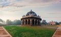 Isa Khan`s Tomb in the morning light of Delhi, India Royalty Free Stock Photo