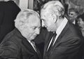 Isaac Stern and Herbert Friedman in Jerusalem in 1987