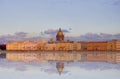 Isaak cathedral with reflection