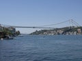 Isanbul with the Fatih Sultan Mehmet Bridge Royalty Free Stock Photo