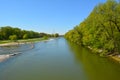 Isar River banks