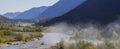 Isar Valley at Hazy Autumn