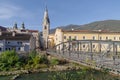 Brixen old town at Isarco River, Trentino, Alto Adige, Italy Royalty Free Stock Photo