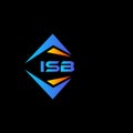 ISB abstract technology logo design on white background. ISB creative initials letter logo concept Royalty Free Stock Photo