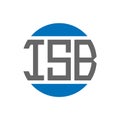 ISB letter logo design on white background. ISB creative initials circle logo concept. ISB letter design Royalty Free Stock Photo