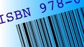 ISBN 978 graphic with partial bar code showing on a gradient Royalty Free Stock Photo