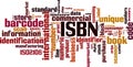 ISBN word cloud Royalty Free Stock Photo