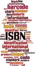 ISBN word cloud Royalty Free Stock Photo