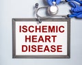 Ischemic heart disease inscription. Coronary disease