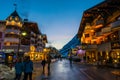 Ischgl Town at sunset