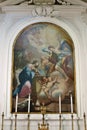 Ischia - Dipinto dell`Annunciazione nella Chiesa dello Spirito Santo Royalty Free Stock Photo