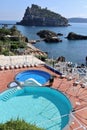 Ischia - Panorama dal belvedere di Cartaromana Royalty Free Stock Photo