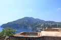 Ischia island - view from castle Aragonese, Italy Royalty Free Stock Photo