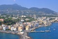 Ischia island - view from castle Aragonese, Italy Royalty Free Stock Photo