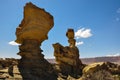Ischigualasto rock formations in Valle de la Luna, Argentina Royalty Free Stock Photo