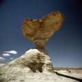 Ischigualasto rock formations in Valle de la Luna, moon valley san juan providence Argentina Royalty Free Stock Photo