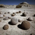 Ischigualasto rock formations in Valle de la Luna, moon valley san juan providence Argentina