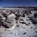 Ischigualasto rock formations in Valle de la Luna, moon valley san juan providence Argentina Royalty Free Stock Photo