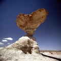 Ischigualasto rock formations in Valle de la Luna, moon valley san juan providence Argentina Royalty Free Stock Photo