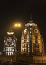 ISCKON Temple at night, New Delhi Royalty Free Stock Photo