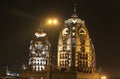 ISCKON Temple at night, New Delhi Royalty Free Stock Photo