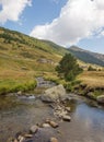 The Incles river in the Andorran mountains. Royalty Free Stock Photo