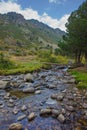 The Incles river in the Incles valley, Andorra