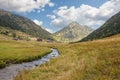 The Incles river flowing through the Incles valley