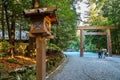 Ise Jingu Naiku(Ise Grand shrine - inner shrine) in Ise City, Mie Prefecture Royalty Free Stock Photo