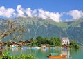 Iseltwald,Lake Brienz,Bernese Oberland Royalty Free Stock Photo