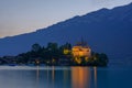 Iseltwald peninsula and former castle in Switzerland Royalty Free Stock Photo