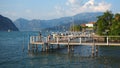Iseo, Brescia, Italy. Promenade and views of the Iseo village. It`s a famous Italian resort