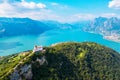 Iseo Lake IT, Monte Isola, view of the Church of the Madonna della Ceriola
