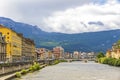 Isere river in Grenoble city, France Royalty Free Stock Photo