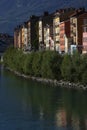 Isere river quay in Grenoble